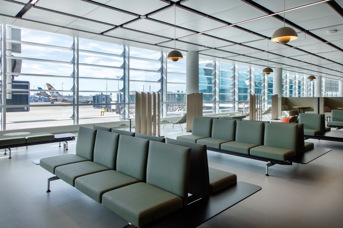 Hier warten die Reisenden künftig auf ihre Flüge.