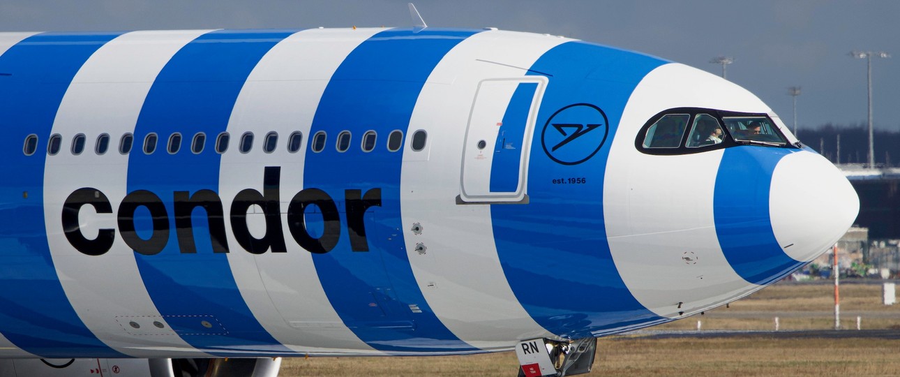 Airbus A330-900 von Condor: Die Flottenerneuerung zahlt sich aus.