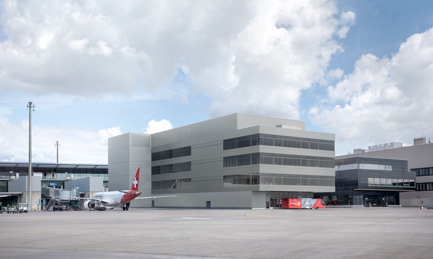 Der Modulbau: Kommt auf der Südseite des Dock B zu liegen.