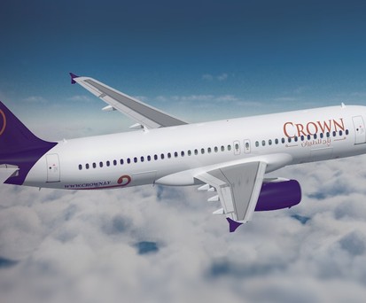 Airbus A320 von Crown Airlines: So sollen die Flieger der Fluggesellschaft aussehen.
