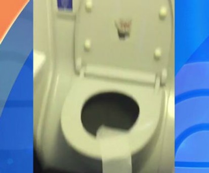 So viel Kraft hat eine Flugzeugtoilette