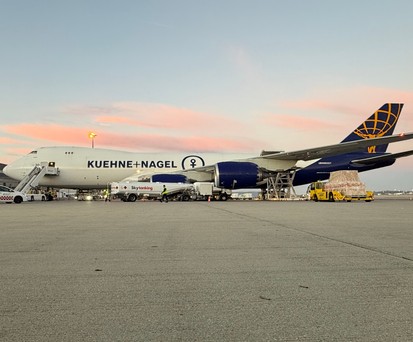 Die Boeing 747-8 F von Atlas Air in Stuttgart: Künftig fliegt sie nach Frankfurt.