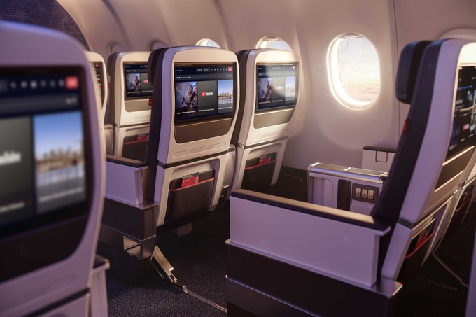 Die neue Premium Economy im Airbus A330.