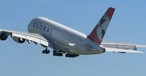 Der Airbus A380 von Global Airlines auf einem Foto aus dem Jahr 2025: War schon lange nicht mehr in der Luft.