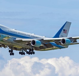 Boeing 747 als Air Force One: Dieses Mal nicht in Zürich zu sehen.