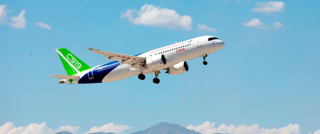 Comac C919: Chinesischer Konkurrent für Airbus A320 und Boeing 737.