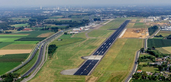 Piste des Flughafens Maastricht/Aachen: Könnte mehr Verkehr gebrauchen.