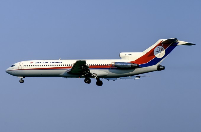 In seiner aktiven Zeit flog der Jet unter anderem für Dan-Air London ...