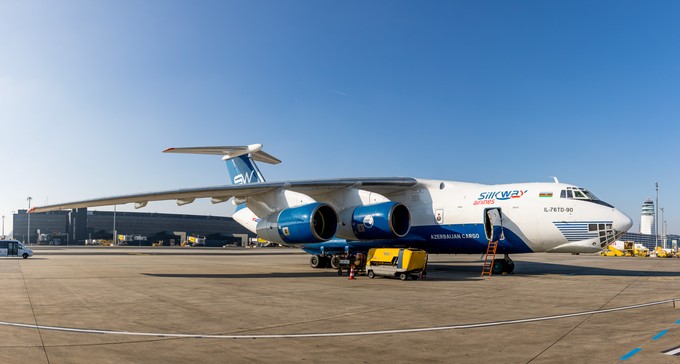 Eine Ilyushin Il-76 von Silk Airways: Das Flugzeug startete am 7. November in die Türkei.