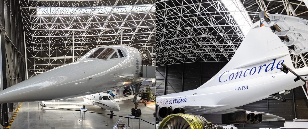 Im Musee Aeroscopia: Die Concorde mit dem Kennzeichen F-WTSB.