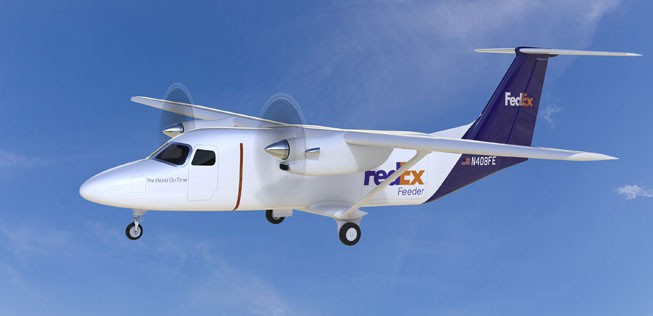 Als Erstkunde orderte der amerikanische Logistikriese Fedex 50 Exemplare der Sky Courier.