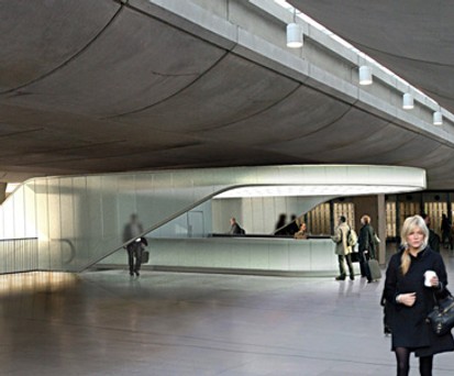 Visualisierung des Bahnhofs von CDG Express: In 20 Minuten im Zentrum.