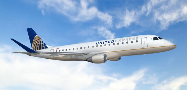 United Airlines bestellte zehn Embraer E-175.
