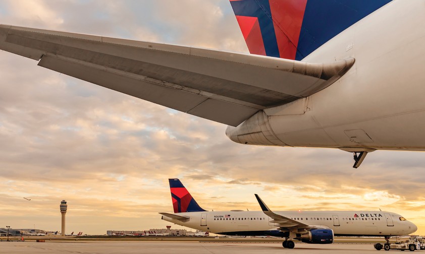 Delta-Flieger in Atlanta: Aktuell nicht immer genug Saft an Bord.