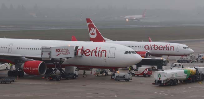 Flieger von Air Berlin: Bleiben heute wieder viele am Boden?