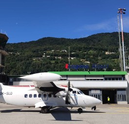 Terminal am Flughafen Lugano: 2023 wurden 9000 Reisende abgefertigt.