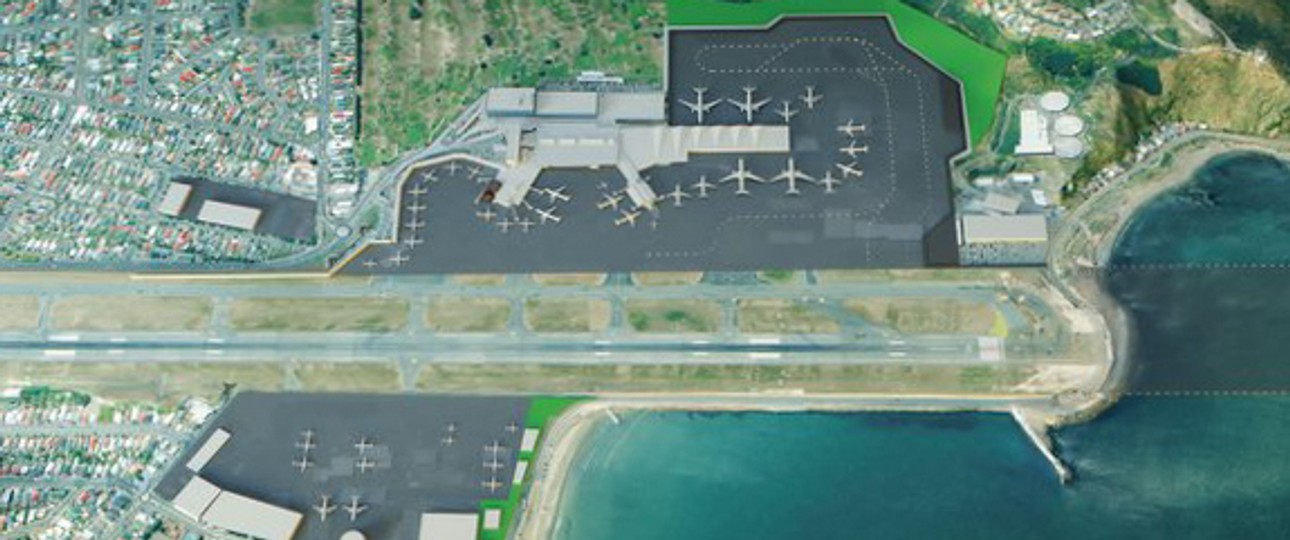 Grafik aus dem Masterplan: Ausbau von Terminal und Vorfeld soll Engpässe verhindern.