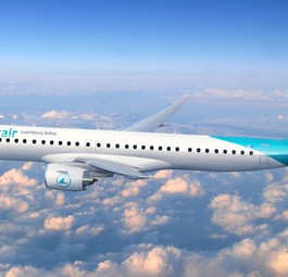 Embraer E195-E2 in Luxair-Bemalung: Ab 2026 in der Flotte.