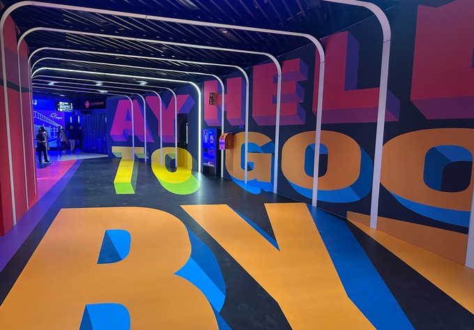 So läuft man in  Richtung Marktplatz im T3