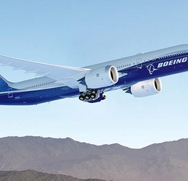 Computergrafik einer Boeing 777X: Der Jet soll Ende Juni den Erstflug absolvieren.