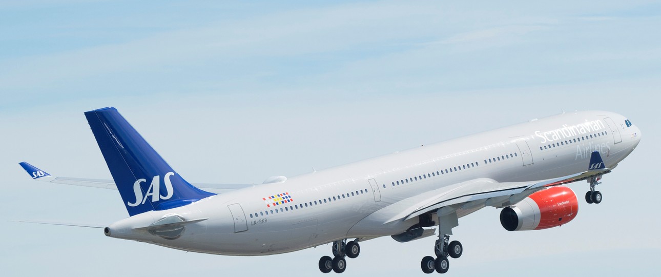 Airbus A330-300: Mit diesem Modell fliegt SAS von Kopenhagen nach Los Angeles.