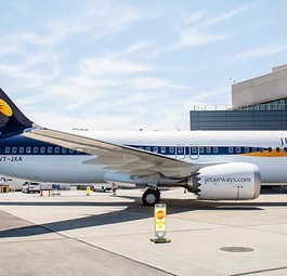 Flugzeug von Jet Airways: Die Fluggesellschaft strauchelt.