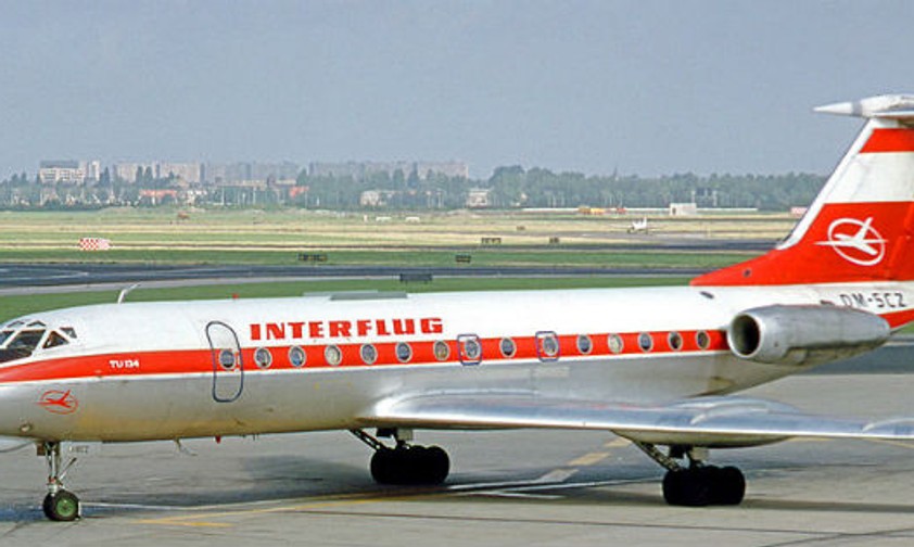 Eine Tupolew TU-134 der Interflug: Der letzte Flug der DDR-Airline erfolgte mit einer Maschine dieses Typs.