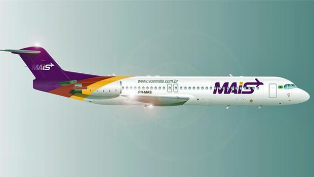 Fokker 100 von Mais Linhas Aéreas: Bald Passagierflüge.