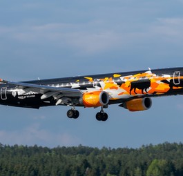 Embraer-Regionaljet von Belavia: Längere Reise nach Kaliningrad.