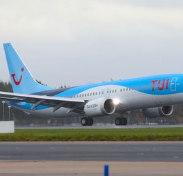 Boeing 737 Max von Tui: Derzeit geparkt.