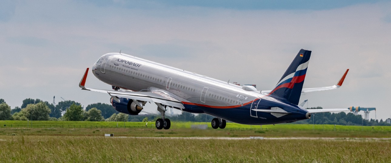 Airbus A321 Neo von Aeroflot: Gehört einem ausländischen Lessor.