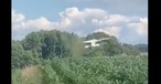 Der Moment des Unfalls: Die Antonov An-2 flog in die Bäume.