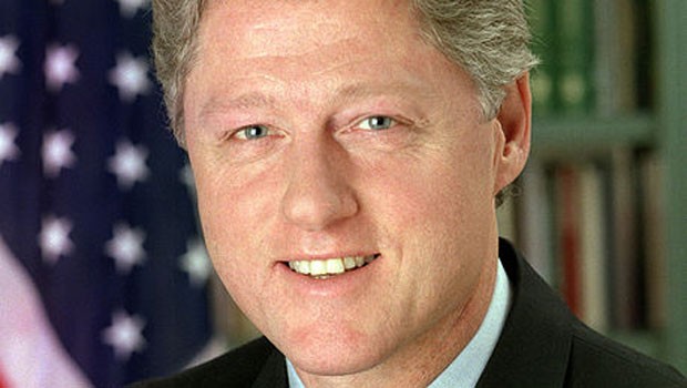 ...und ihr Mann, der 42. US-Präsident...