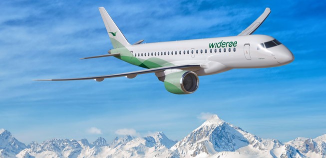 E190-E2 von Wideroe: Schon bald bei der Airline.