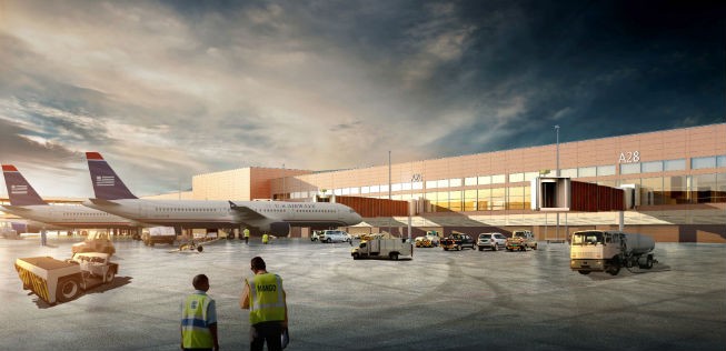 Der Flughafen soll 38 neue Gates erhalten.