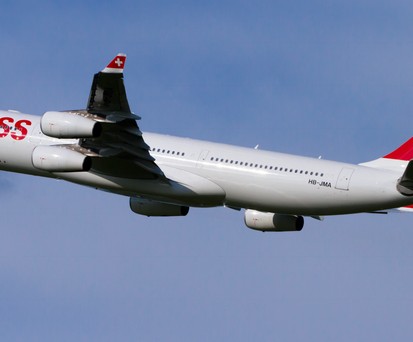 Airbus A340 von Swiss: Muss ab Johannesburg zwischenlanden.