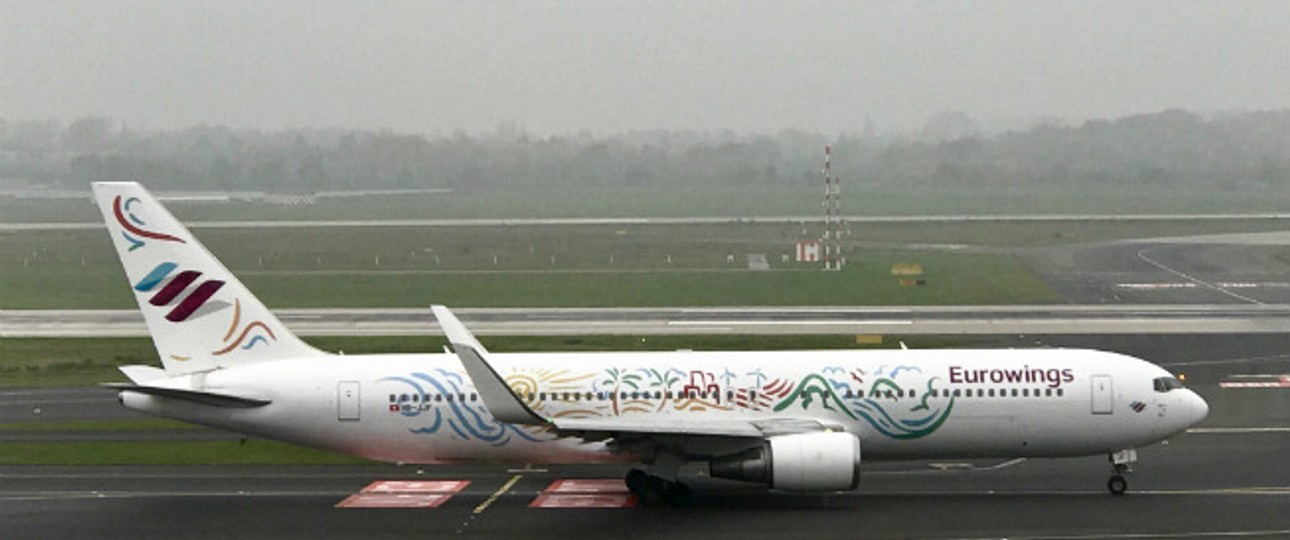 Boeing 767 von Eurowings: Ab nach Malle.