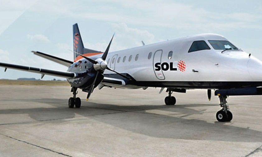 Saab 340 von Sol Líneas Aéreas: Die Airline gab am 15. Januar 2016 auf.
