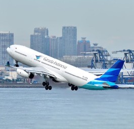 Ein Airbus A330-300 der Garuda Indonesia: Der Airline winken Millionen von Golf Airlines.