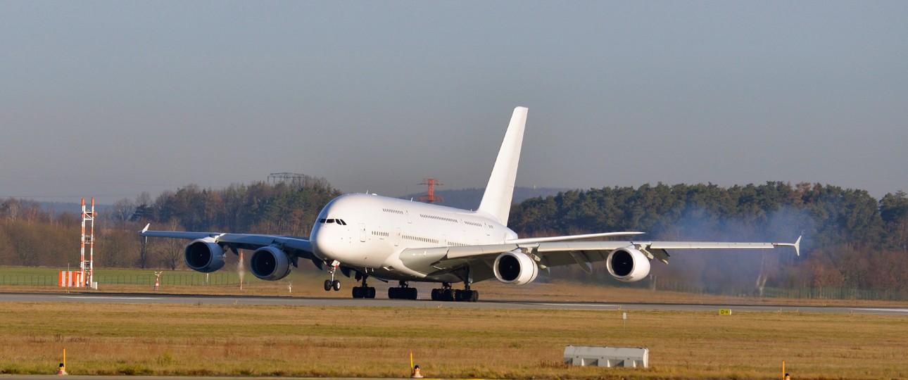Die Lackierung von Air France ist bereits entfernt.