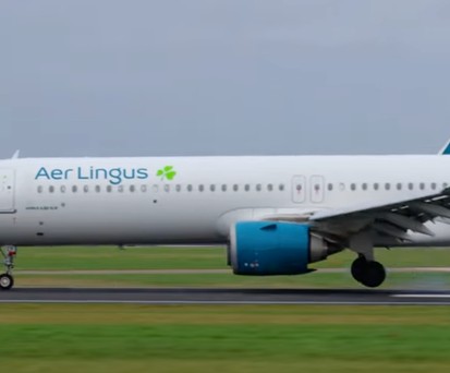 Airbus A321 XLR von Aer Lingus: Das Flugzeug mit der Kennung EI-XLT fällt auf unbestimmte zeit nach einer harten Landung aus.