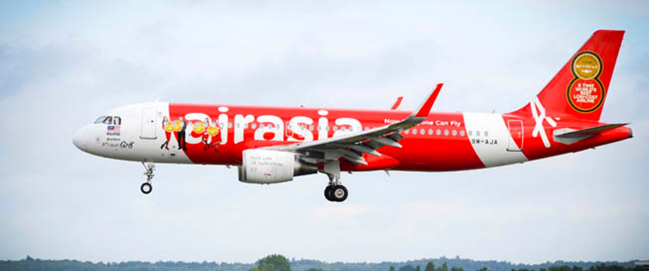 Airbus A320 von Air Asia: Die Fluglinie guckt nach China.