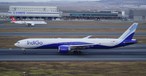 Boeing 777 von Indigo mit türkischer Kennung: Indigo hat zwei Maschinen von Turkish Airlines geleast.