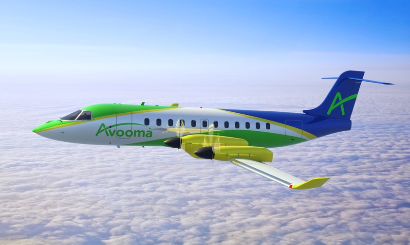 SY30J in der Lackierung von Avooma Airlines: Das Flugzeug kommt soll 2029 auf den Markt kommen.
