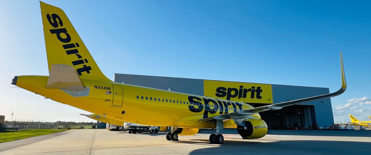 Spirit Airlines: Fliegt nur mit Airbus-Jets.