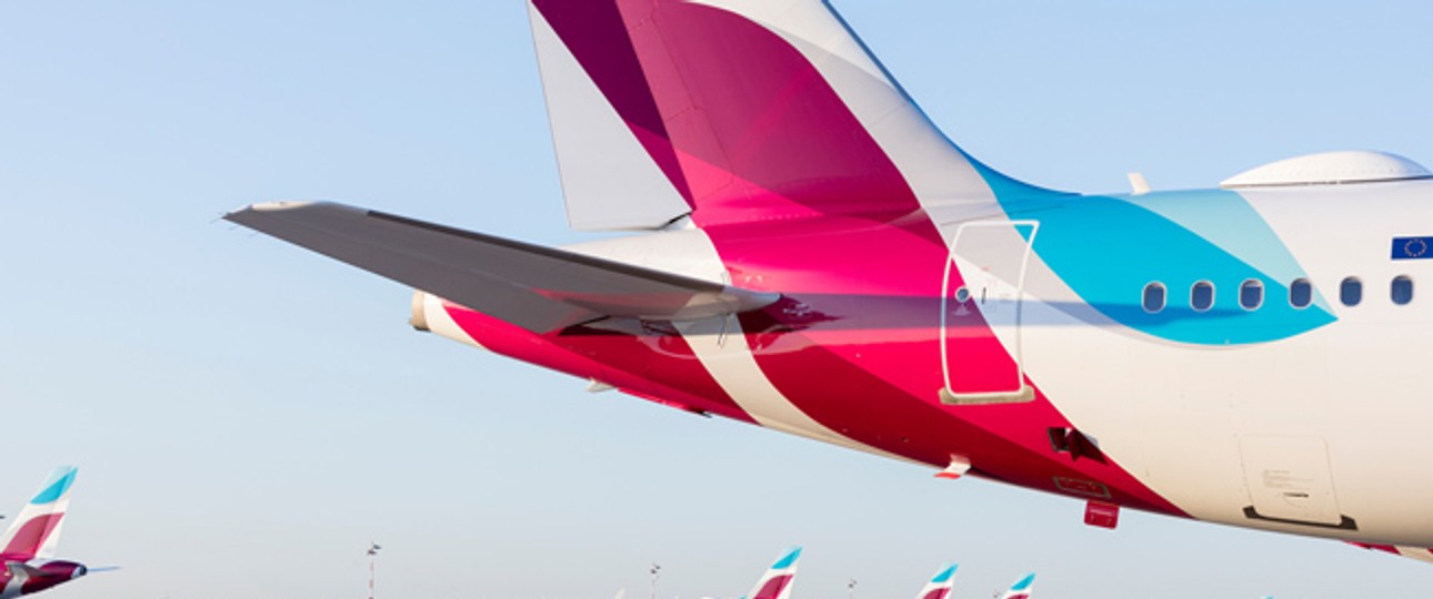 Flugzeuge von Eurowings: Keine Entlastung mehr durch Laudamotion.