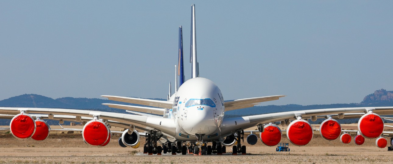 Airbus A380 von Lufthansa in Teruel: Kommen sechs oder acht zurück?