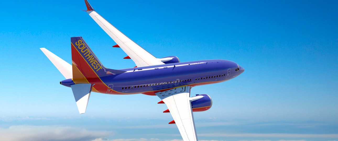 Boeing 737 Max 7 von Southwest Airlines: Gibt es bisher nur am Computer.