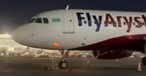 Airbus A320 von Fly Aryztan: Es scheint unterhalb des Cockpits zu brennen.