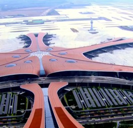 Chinas neuer Megaflughafen in Zahlen